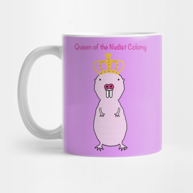 Naked Mole Rat Queen by Coconut Moe Illustrations